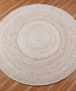 indian handmade round rug outdoor cotton jute rug bohemian woven floor rug kitchen living room rug office/home jute carpet