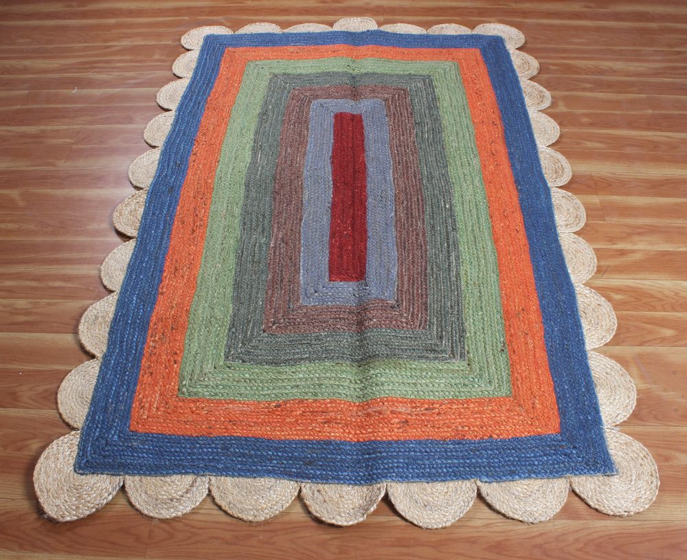 Indian Handmade Jute Rug Outdoor Doormats Floor Rug Braided Kitchen Dining Room Rug Bohemian Kilim Woven Carpet Home Rug - Rajasthan Rugs 6