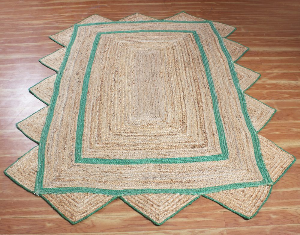 Braided Jute Area Rug Indian Handmade Woven Rug Outdoor Doormats Jute Rug Kitchen Living Room Floor Rug Bohemian Boho Rug - Rajasthan Rugs 6