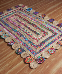 indian handmade cotton jute rug braided jute area rug kitchen cotton chindi rug outdoor doormats floor rug jute chindi rug