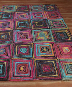 indian handmade multicolor area rug outdoor doormats garden rug natural color woven jute rug home/office kilim woven rug