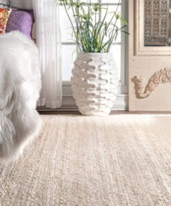 indian white beige scandinavian rug. jute rug. ivory&beige rug. handwoven rug