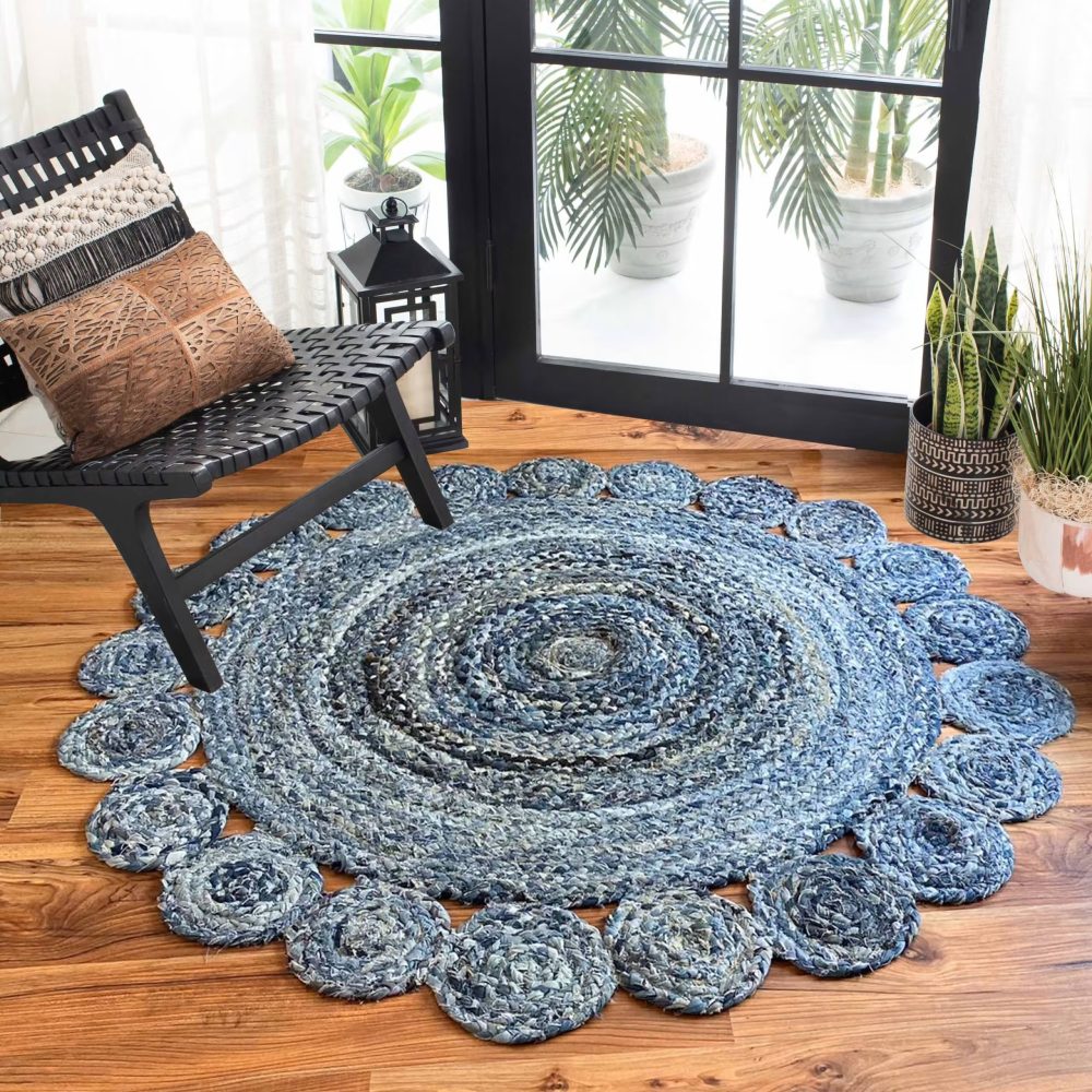 Small Denim Design With Eco-friendly Rug - Rajasthan Rugs 6