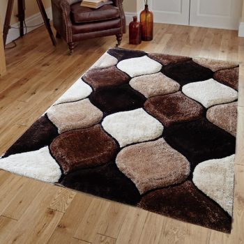 3D Coffee Beautiful Shaggy Rug