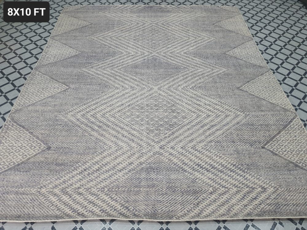 Handwoven Flatweave in Wool with Anti-Skid Backing for Living Room, Dining Room & Bedroom. - Rajasthan Rugs 6