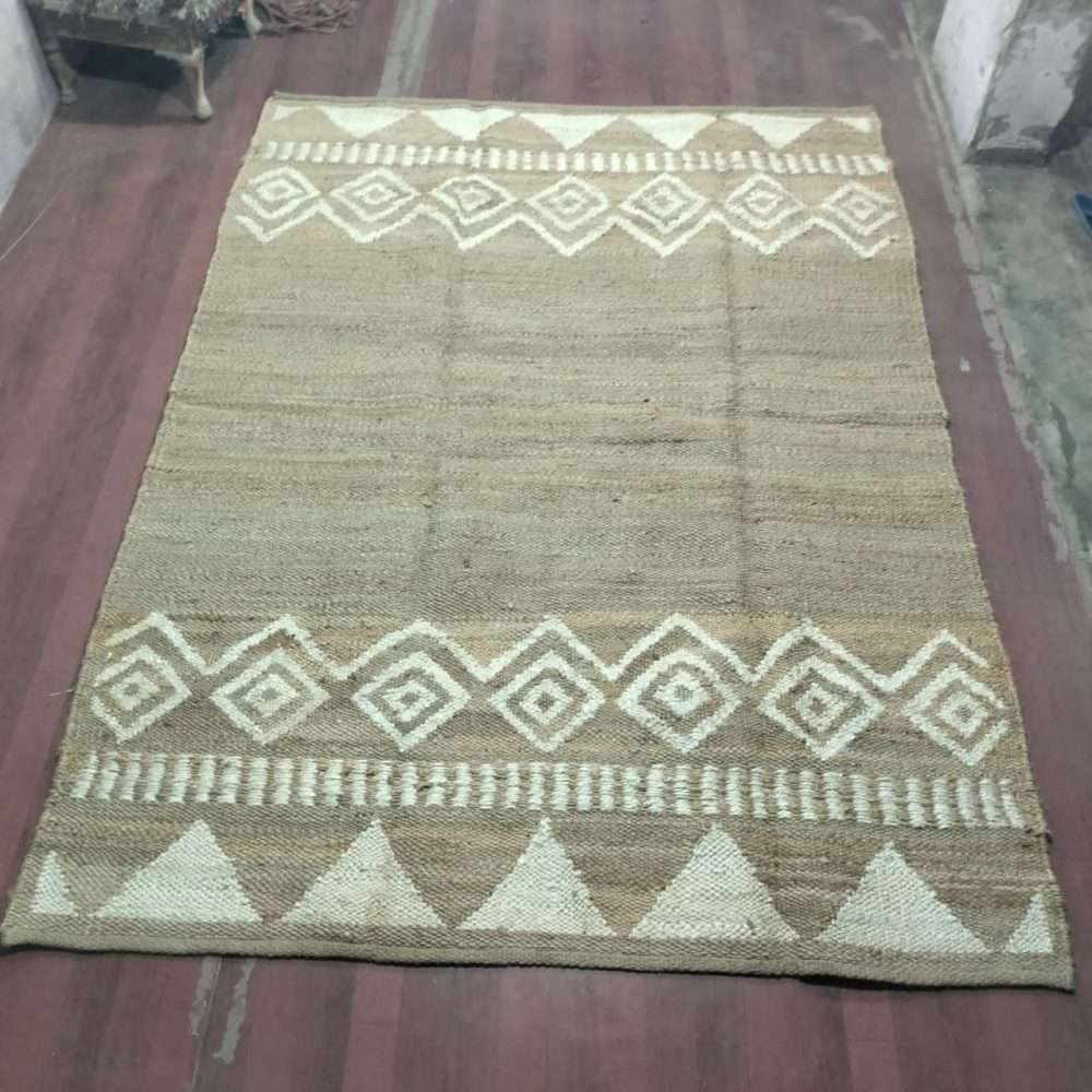 Handcrafted Cotton Block Printed Dhurrie Area Rug - Rajasthan Rugs 6