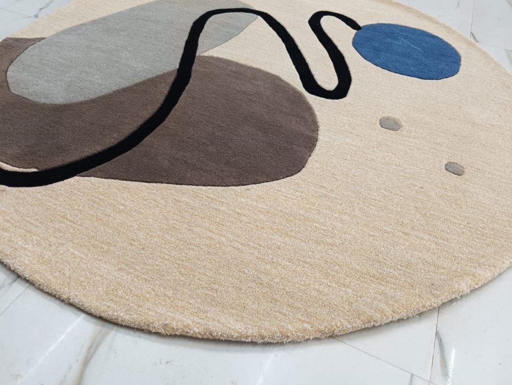 Hand Tufted Round Shape Rugs - Rajasthan Rugs 6